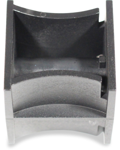 Fastening block universal for twin tube